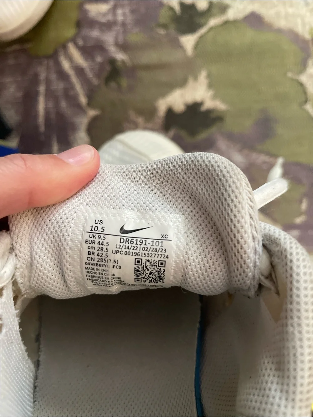 Nike White Sneakers with Black Swoosh